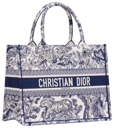 christian dior tote blue and white|Christian Dior tote bag colorful.